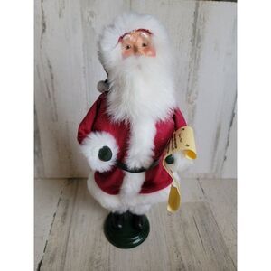 Byer's Choice Santa Claus Joyeux Noel Christmas caroler xmas figure